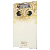 Glitterende Lichten Gouden Make-up Ogen Wimpers Mo Klembord (Links)