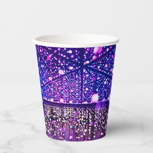 Glitterende lichten Papieren beker (Voorkant)