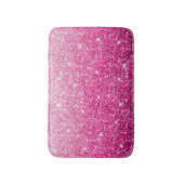 Glitterende Luxe Roze Gradiënt Badmat (Voorkant Verticaal)
