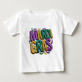 Glitterende Mardi Gras Gras Dames T-Shirt, Paars G