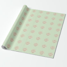 Glitterende mintgroene pastel ivoorkleurige polka 