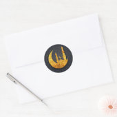 Glitterende moskee en maan sticker (Envelop)