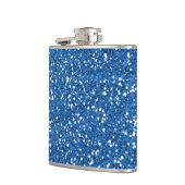 Glitterende namaakfolie confetti heupfles (Links)