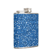 Glitterende namaakfolie confetti heupfles (Rechts)