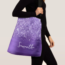 Glitterende Paarse Amethist Glam Naam