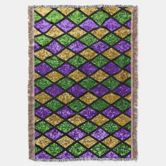 Glitterende paillettes diamanten, feestelijke acht deken (Voorkant Verticaal)