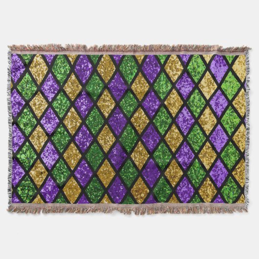 Glitterende paillettes diamanten, feestelijke acht deken (Voorkant)