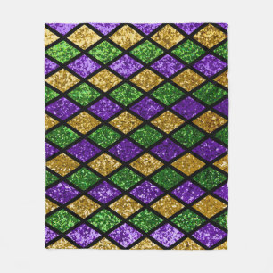 Glitterende paillettes diamanten, feestelijke acht fleece deken