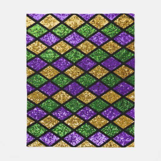 Glitterende paillettes diamanten, feestelijke acht fleece deken (Voorkant)