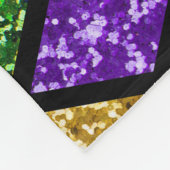 Glitterende paillettes diamanten, feestelijke acht fleece deken (Hoek)