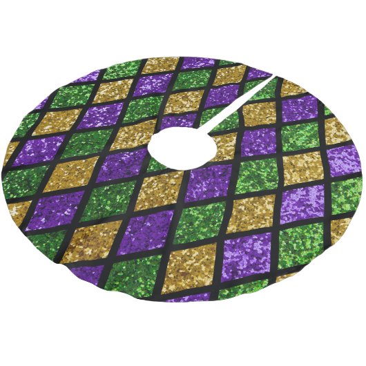 Glitterende paillettes diamanten, feestelijke acht kerstboom rok (Gekanteld)