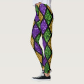 Glitterende paillettes diamanten, feestelijke acht leggings (Links)