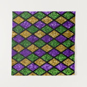 Glitterende paillettes diamanten, feestelijke acht wandkleed (Voorkant (horizontaal))