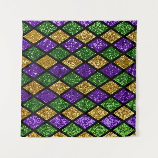 Glitterende paillettes diamanten, feestelijke acht wandkleed (Voorkant (horizontaal))