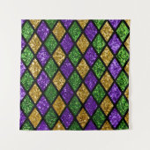 Glitterende paillettes diamanten, feestelijke acht wandkleed (Voorkant)