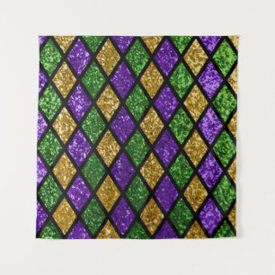 Glitterende paillettes diamanten, feestelijke acht wandkleed