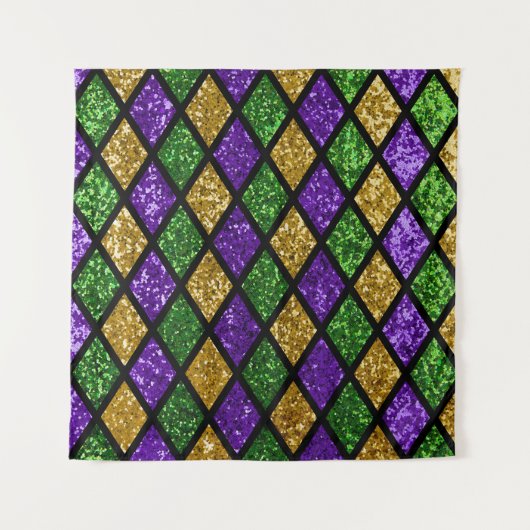 Glitterende paillettes diamanten, feestelijke acht wandkleed (Voorkant)