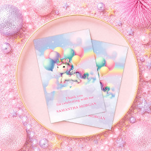 Glitterende Pastel Eenhoorn Magische Dag Bedanktka Bedankkaart
