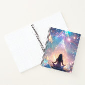 Glitterende Pastel Meditaties Universum Verbinding Notitieboek (Binnen)