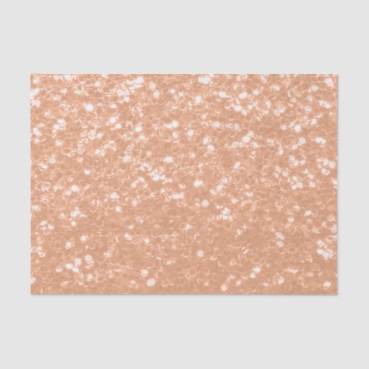 Glitterende perzik nepkleur van het jaar 2024 tissuepapier (Voorkant)