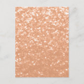Glitterende perzik nepsonker glitter kleur van het briefkaart (Voorkant)