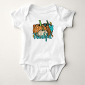 Glitterende Pompoenen Baby Thanksgiving Rompertje Romper (Voorkant)