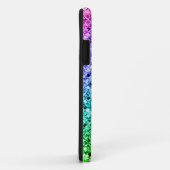 Glitterende Regenboog Glans Bling Glam Paars Turqu Case-Mate iPhone Case (Achterkant/rechts)
