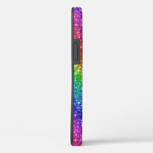 Glitterende Regenboog Glans Case-Mate iPhone Case (Achterkant / Rechts)