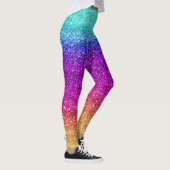 Glitterende Regenboog Gradiënt Glitters Leggings (Rechts)