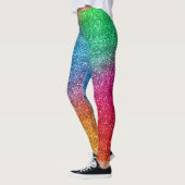 Glitterende regenbooggradiënt glitters leggings (Links)