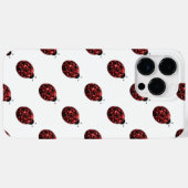 Glitterende rode vonken Lieveheersbeestje Lievehee Case-Mate iPhone Case (Achterkant (horizontaal))