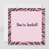 Glitterende Roller Schaatsfeest Uitnodigingen met  (Achterkant)