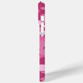 Glitterende Roze Camouflage Gepersonaliseerd Case-Mate iPhone Case (Achterkant / Links)