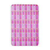 Glitterende roze en rode ananassen badmat (Voorkant Verticaal)