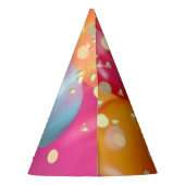 Glitterende Roze Feest Feesthoedjes (Achterkant)