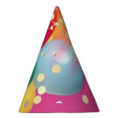 Glitterende Roze Feest Feesthoedjes (Rechts)