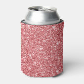Glitterende Roze Glans Glitter Blikjeskoeler (Blikje Voorkant)