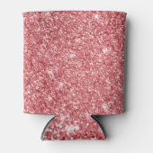 Glitterende Roze Glans Glitter Blikjeskoeler (Voorkant)