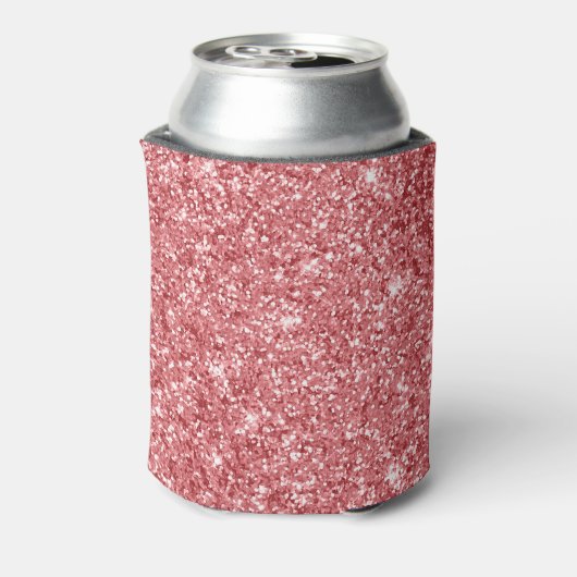 Glitterende Roze Glans Glitter Blikjeskoeler (Blikje Achterkant)