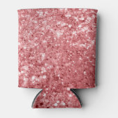 Glitterende Roze Glans Glitter Blikjeskoeler (Voorkant)