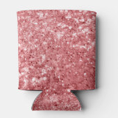 Glitterende Roze Glans Glitter Blikjeskoeler (Achterkant)