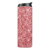Glitterende Roze Glans Glitter Thermosbeker (Gedraaid links)