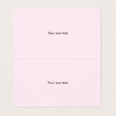 Glitterende Roze Glitterstof Gevouwen Visitekaartje (Binnenkant ongevouwen)