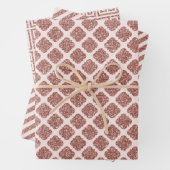 Glitterende roze goud inpakpapier vel (In situ)