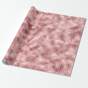 Glitterende Roze Goud Roze Luxe Glitter Meisjesach Cadeaupapier