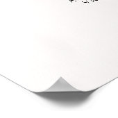 Glitterende Roze Goud Witte Agate Menu A4 Poster (Hoek)