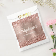 Glitterende Roze Gouden Baby Shower