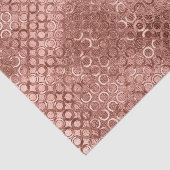 Glitterende Roze Gouden Cirkels Roze Luxe Glans Tissuepapier (Detail)