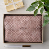 Glitterende Roze Gouden Cirkels Roze Luxe Glans Tissuepapier (Geschenk)