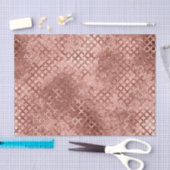 Glitterende Roze Gouden Cirkels Roze Luxe Glans Tissuepapier (Craft)